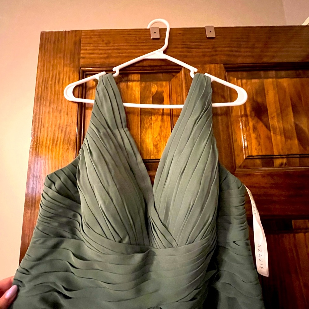 Azazie Adalee Bridesmaid Dress A16 - eucalyptus